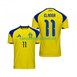 Anthony Elanga 11 Trikot Schweden Herren Heimausrüstung 2026 Kurzarm