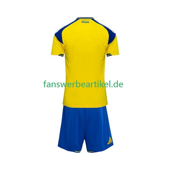 Trikot Schweden Kinder Heimausrüstung 2026 Kurzarm