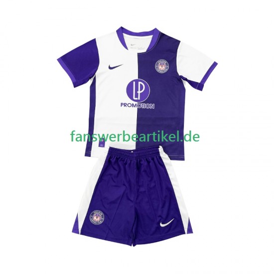 Toulouse Trikot Kinder Heimausrüstung 2025-2026 Kurzarm