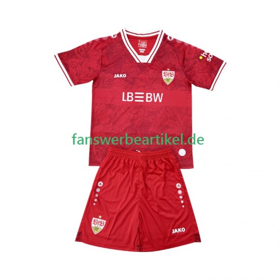 Trikot VfB Stuttgart Kinder Auswärtsausrüstung 2025-2026 Kurzarm