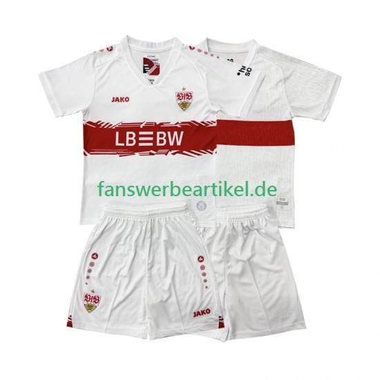 Trikot VfB Stuttgart Kinder Heimausrüstung 2025-2026 Kurzarm