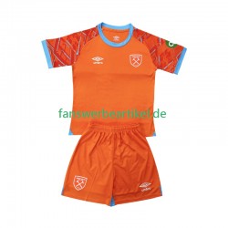 Torwart Trikot West Ham United Kinder Auswärtsausrüstung 2025-2026 Kurzarm