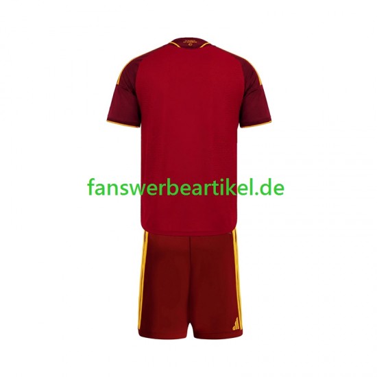 Trikot AS Rom Kinder Heimausrüstung 2026-2027 Kurzarm