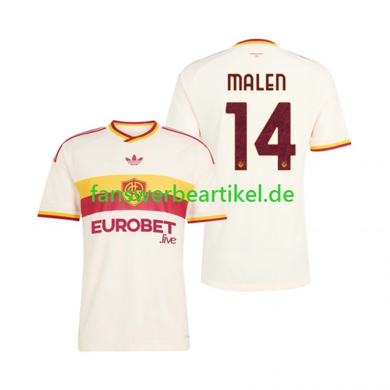 Donyell Malen 14 Trikot AS Rom Herren Auswärtsausrüstung 2026-2027 Kurzarm