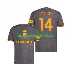 Donyell Malen 14 Trikot AS Rom Herren Ausweich ausrüstung 2026-2027 Kurzarm
