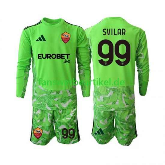 Mile Svilar 99 Torwart Trikot AS Rom Kinder Heimausrüstung 2026-2027 Langarm