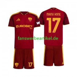 Manu Kone 17 Trikot AS Rom Kinder Heimausrüstung 2026-2027 Kurzarm