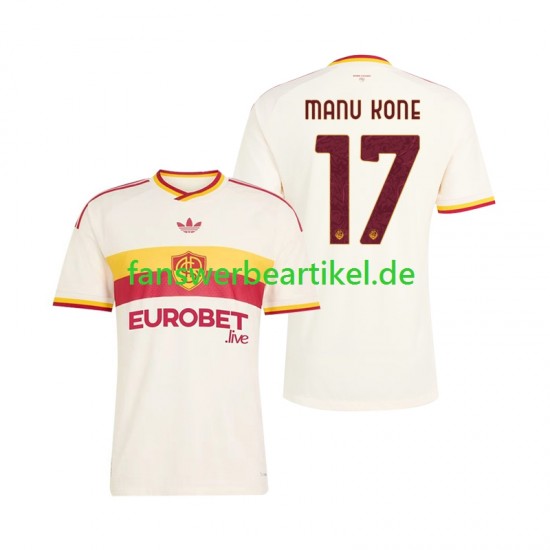 Manu Kone 17 Trikot AS Rom Herren Auswärtsausrüstung 2026-2027 Kurzarm
