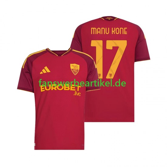 Manu Kone 17 Trikot AS Rom Herren Heimausrüstung 2026-2027 Kurzarm