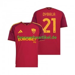 Paulo Dybala 21 Trikot AS Rom Herren Heimausrüstung 2026-2027 Kurzarm
