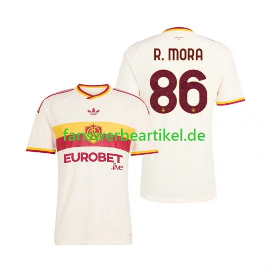 Rodrigo Mora 86 Trikot AS Rom Herren Auswärtsausrüstung 2026-2027 Kurzarm