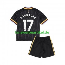 Alejandro Garnacho 17 Trikot Aston Villa Kinder Auswärtsausrüstung 2026-2027 Kurzarm
