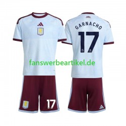 Alejandro Garnacho 17 Trikot Aston Villa Kinder Ausweich ausrüstung 2026-2027 Kurzarm