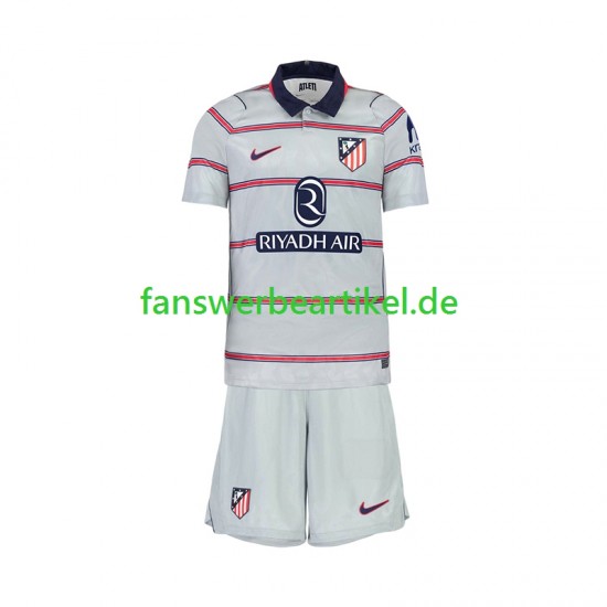 Trikot Atlético Madrid Kinder Ausweich ausrüstung 2026-2027 Kurzarm