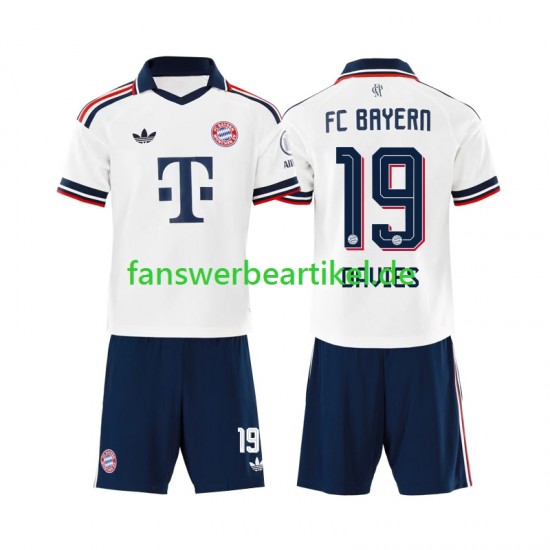 Alphonso Davies 19 Trikot FC Bayern München Kinder Auswärtsausrüstung 2026-2027 Kurzarm