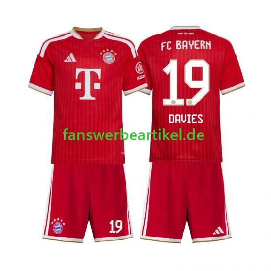 Alphonso Davies 19 Trikot FC Bayern München Kinder Heimausrüstung 2026-2027 Kurzarm