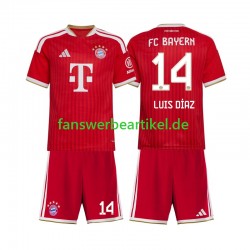 Luis Diaz 14 Trikot FC Bayern München Kinder Heimausrüstung 2026-2027 Kurzarm