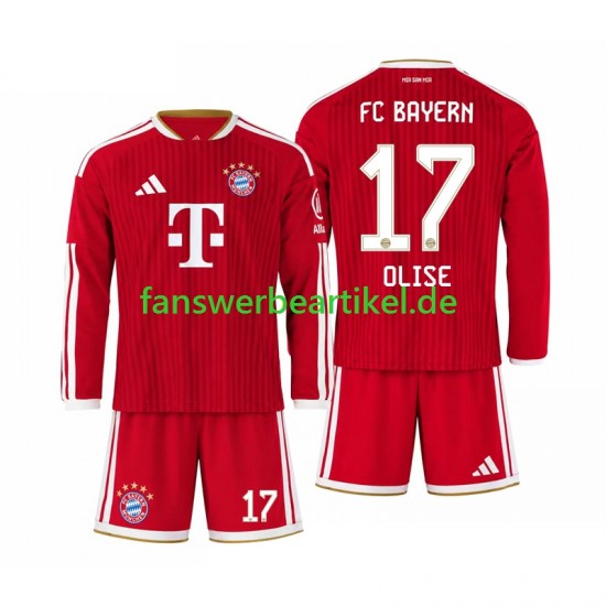 Michael Olise 17 Trikot FC Bayern München Kinder Heimausrüstung 2026-2027 Langarm