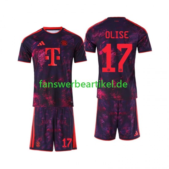 Michael Olise 17 Trikot FC Bayern München Kinder Ausweich ausrüstung 2026-2027 Kurzarm