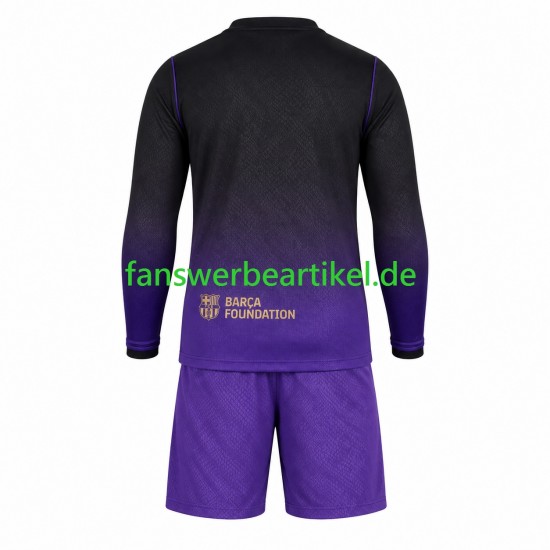 Trikot FC Barcelona Kinder Auswärtsausrüstung 2026-2027 Langarm
