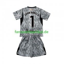 Joan Garcia 1 Torwart Trikot FC Barcelona Kinder Auswärtsausrüstung 2026-2027 Kurzarm