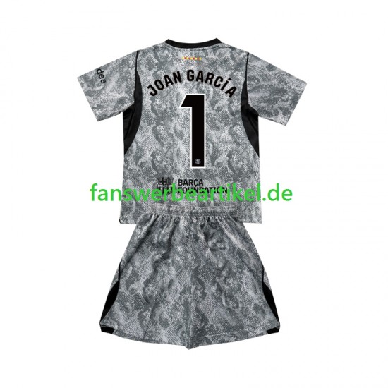 Joan Garcia 1 Torwart Trikot FC Barcelona Kinder Auswärtsausrüstung 2026-2027 Kurzarm