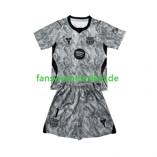 Joan Garcia 1 Torwart Trikot FC Barcelona Kinder Auswärtsausrüstung 2026-2027 Kurzarm