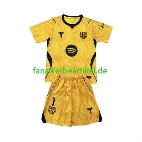 Joan Garcia 1 Torwart Trikot FC Barcelona Kinder Viertes ausrüstung 2026-2027 Kurzarm