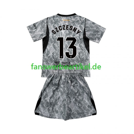Wojciech Szczesny 13 Torwart Trikot FC Barcelona Kinder Auswärtsausrüstung 2026-2027 Kurzarm