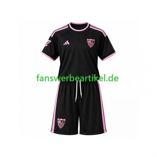 Trikot FC Sevilla Kinder Ausweich ausrüstung 2026-2027 Kurzarm