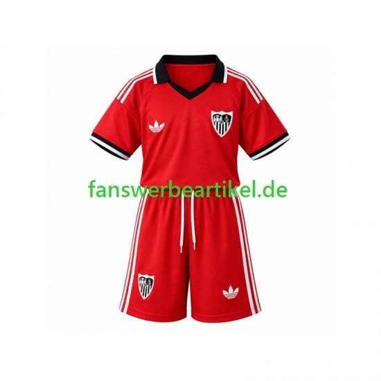 Retro Trikot FC Sevilla Kinder Heimausrüstung 2026-2027 Kurzarm