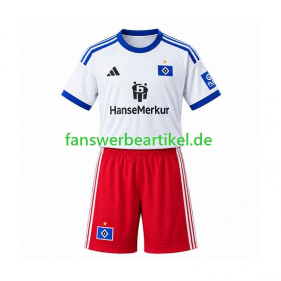 Trikot Hamburger SV Kinder Heimausrüstung 2026-2027 Kurzarm
