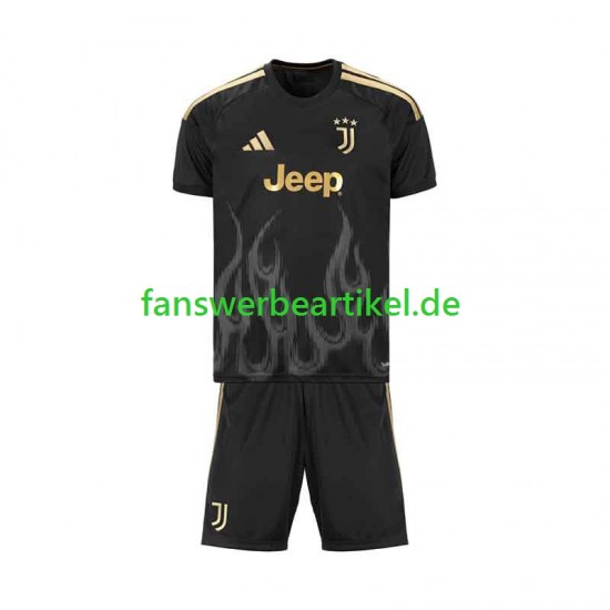 Trikot Juventus Turin Kinder Ausweich ausrüstung 2026-2027 Kurzarm
