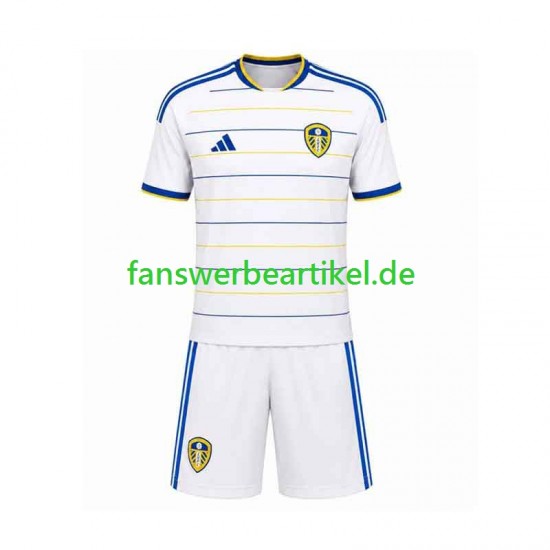 Trikot Leeds United Kinder Heimausrüstung 2026-2027 Kurzarm
