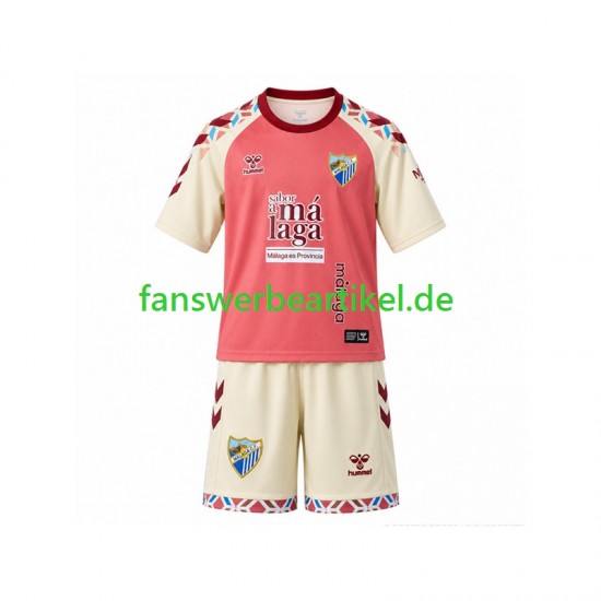 Trikot Málaga CF Kinder Auswärtsausrüstung 2026-2027 Kurzarm