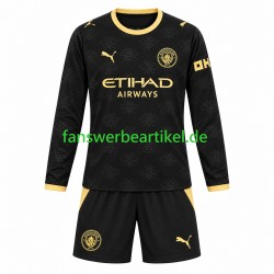 Trikot Manchester City Kinder Auswärtsausrüstung 2026-2027 Langarm