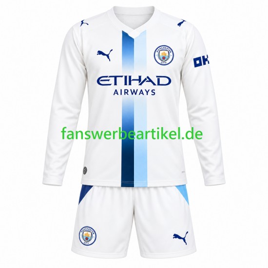 Trikot Manchester City Kinder Ausweich ausrüstung 2026-2027 Langarm
