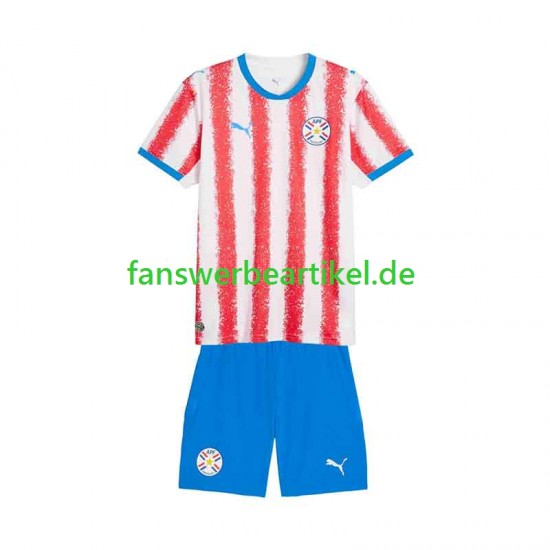 Paraguay Trikot Kinder Heimausrüstung 2026 Kurzarm