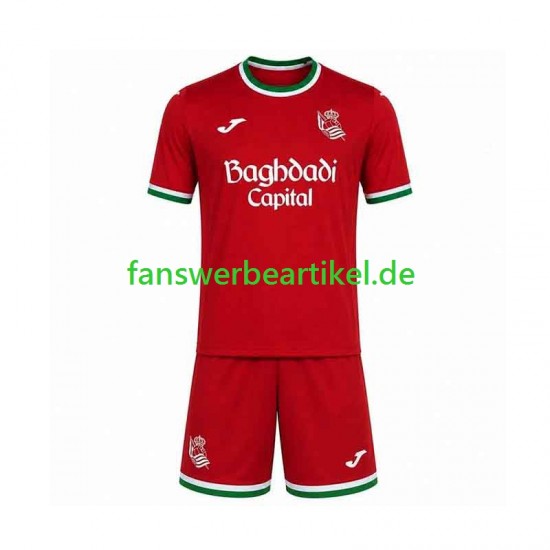 Trikot Real Sociedad Kinder Ausweich ausrüstung 2026-2027 Kurzarm