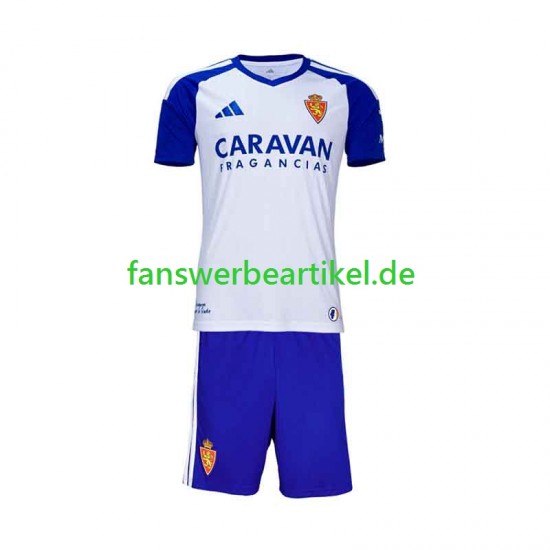 Trikot Real Zaragoza Kinder Heimausrüstung 2026-2027 Kurzarm