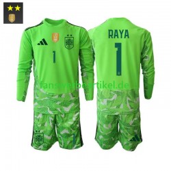 David Raya 1 Torwart Trikot Spanien Kinder Ausweich ausrüstung 2026-2027 Langarm