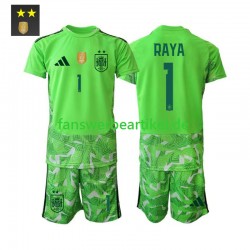David Raya 1 Torwart Trikot Spanien Kinder Ausweich ausrüstung 2026-2027 Kurzarm