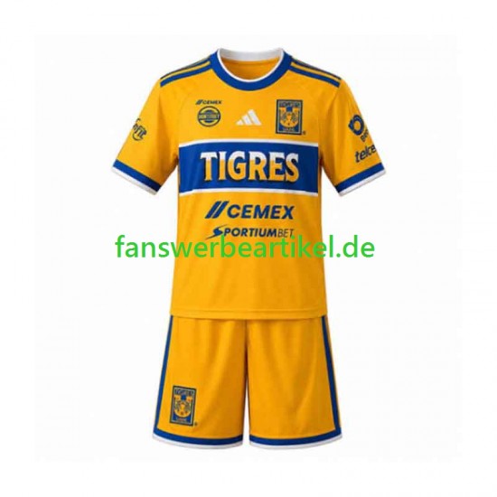 Trikot UANL Tigres Kinder Heimausrüstung 2026-2027 Kurzarm