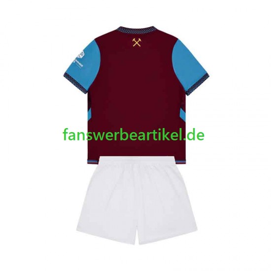 Trikot West Ham United Kinder Heimausrüstung 2026-2027 Kurzarm