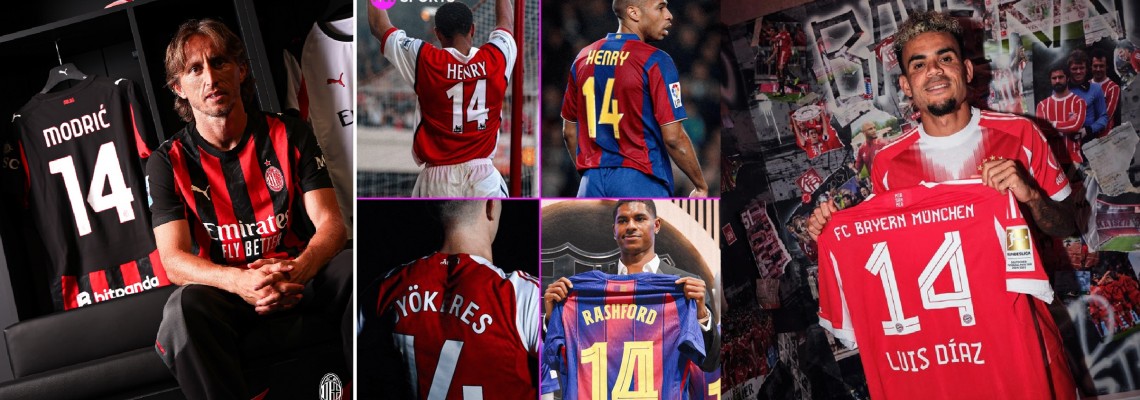 Alle wählten das Trikot mit der Nummer 14