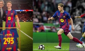 De Jong bricht Rekord und posiert mit Cocu