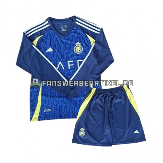 Trikot Al-Nassr Kinder Auswärtsausrüstung 2024-2025 Langarm