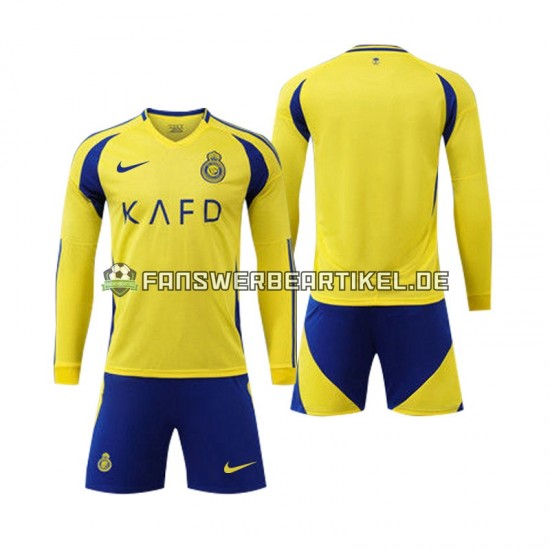 Trikot Al-Nassr Kinder Heimausrüstung 2024-2025 Langarm