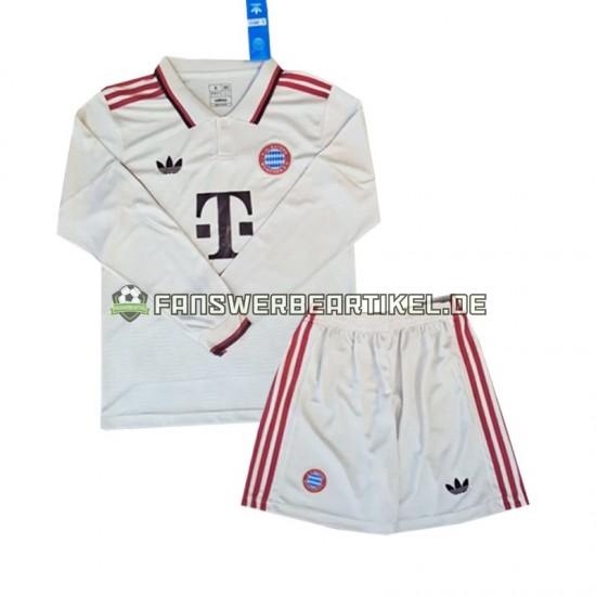 Trikot FC Bayern München Kinder Ausweich ausrüstung 2024-2025 Langarm