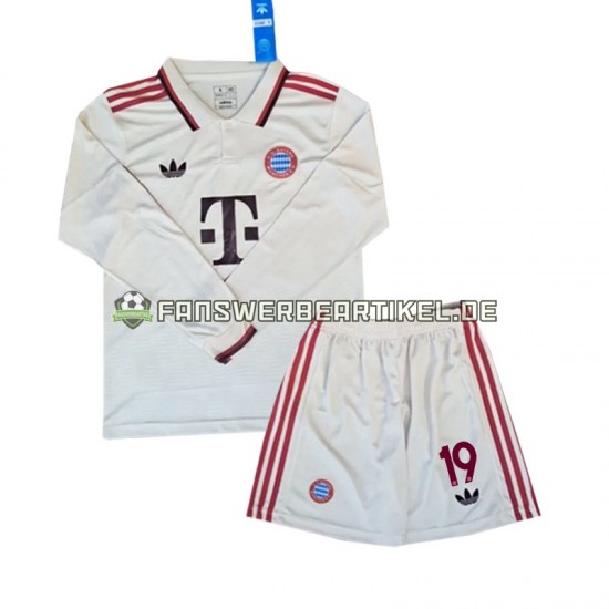 Davies 19 Trikot FC Bayern München Kinder Ausweich ausrüstung 2024-2025 Langarm